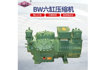 BW压缩机 活塞制冷压缩机 雪梅BW六缸半封闭活塞制冷压缩机25~50匹制冷设备